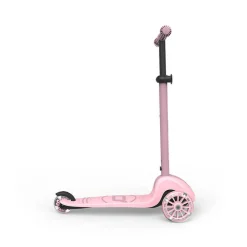 6 Lat+|3 Lata + | Scootandride Highwaykick 3S Hulajnoga z systemem sterowania 2w1 i kółkami LED składana 3+ Rose