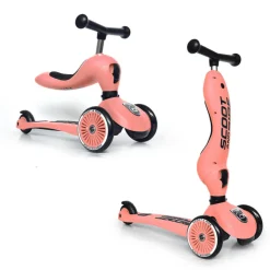 Highwaykick 1 2w1 Jeździk i hulajnoga 1-5 lat Peach kolekcja Icecream