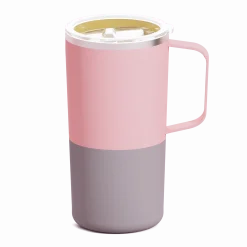 II GATUNEK: Kubek termiczny Tower Mug, 600 ml - pastelowy brzoskwiniowy
