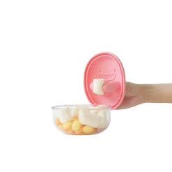 Lunchboxy|Przechowywanie Jedzenia | Monchi Innowacyjny pojemnik na przekąski FINGER SNACK BOWL - Peony Pink