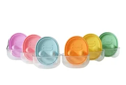 Lunchboxy|Przechowywanie Jedzenia | Monchi Innowacyjny pojemnik na przekąski FINGER SNACK BOWL - Peony Pink
