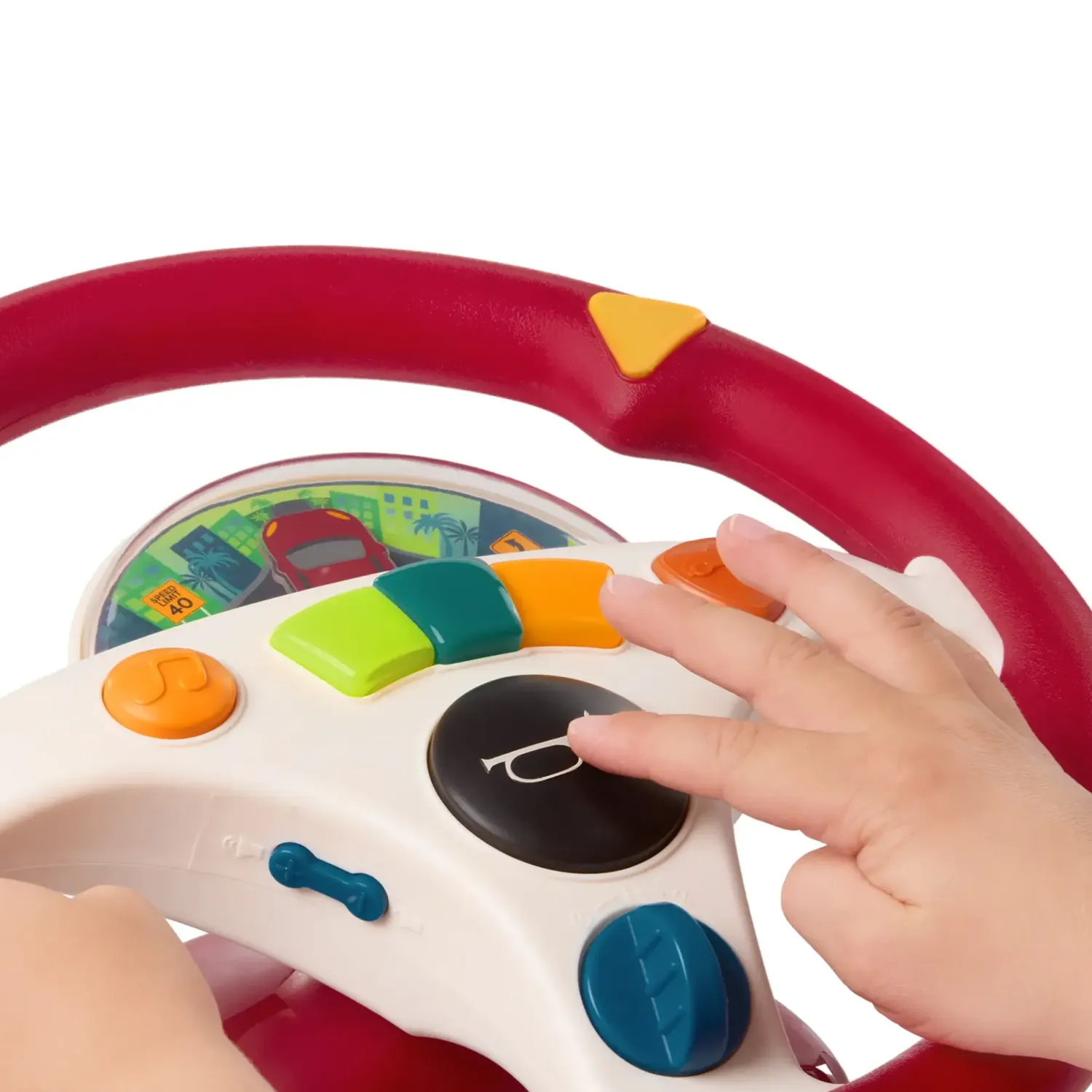 Samochodziki, Pojazdy | B.Toys Interaktywna KIEROWNICA muzyczna - czerowna