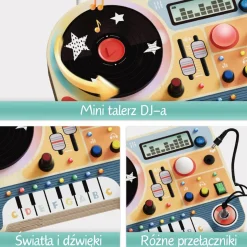 Interaktywna tablica muzyczna Mały DJ, 36m+