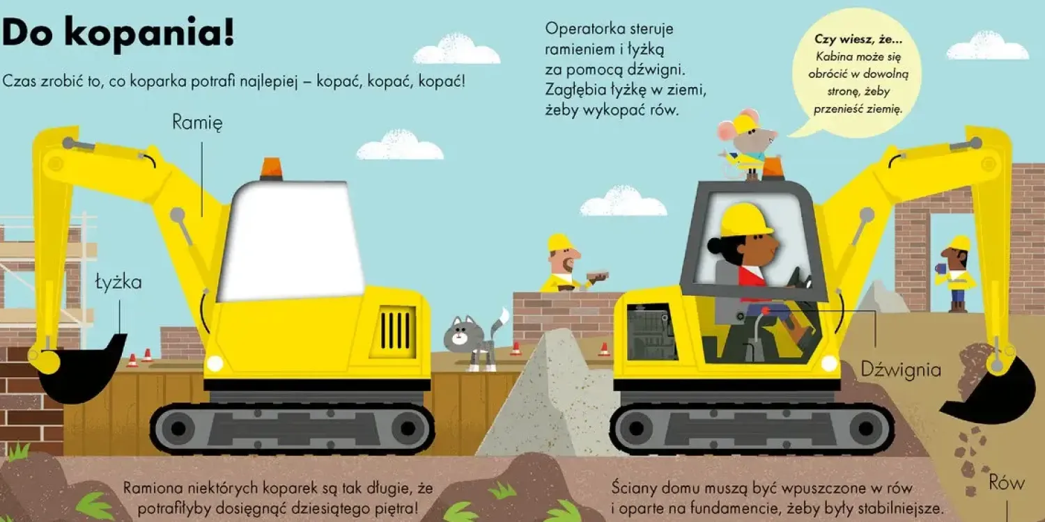 2-5 Lat|0-2 Lat | Wydawnictwo Wilga Jak to działa? KOPARKA