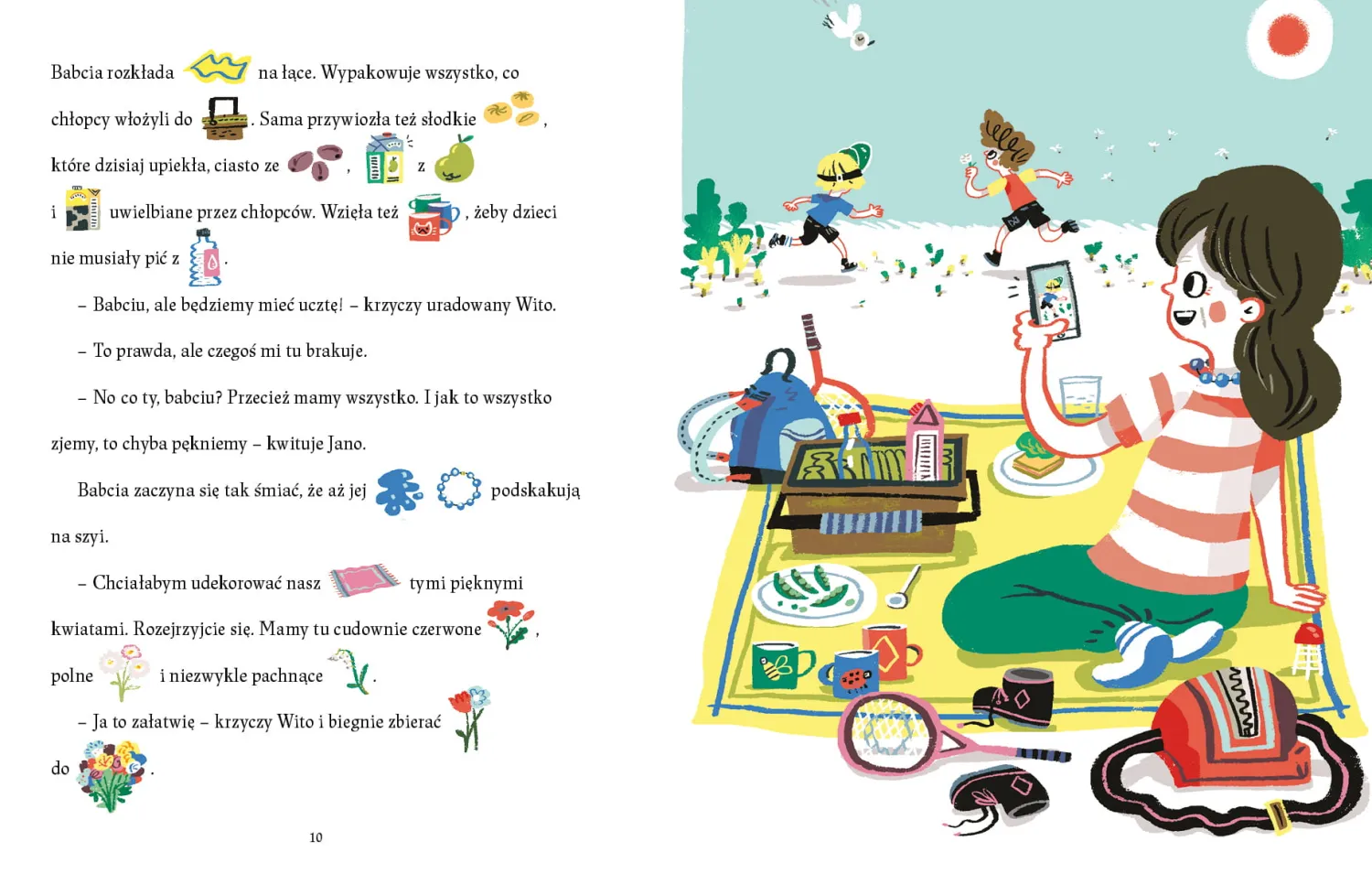 5-8 Lat|9 Lat + | Wydawnictwo Mamania Jano i Wito uczą mówić "K". Kamień na pikniku