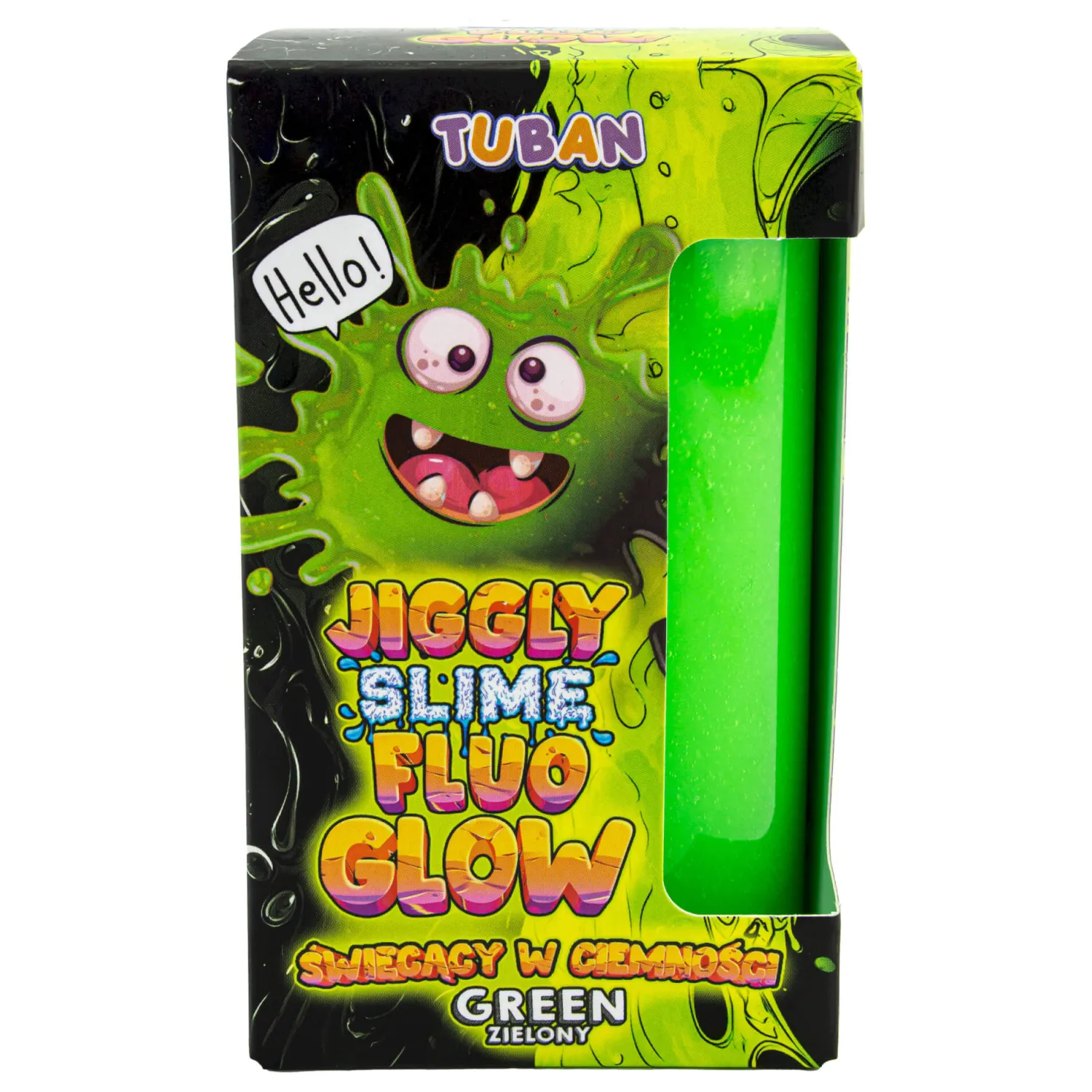 8 Lat+|6 Lat+ | Tuban Jiggly Slime Fluo Glow - zielony, 430g