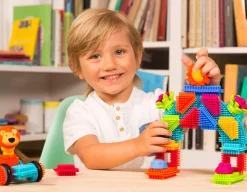 6 Lat+|3 Lata + | B.Toys Jungle Adventures - klocki jeżyki w tubie - zestaw DŻUNGLA, 54 elementy