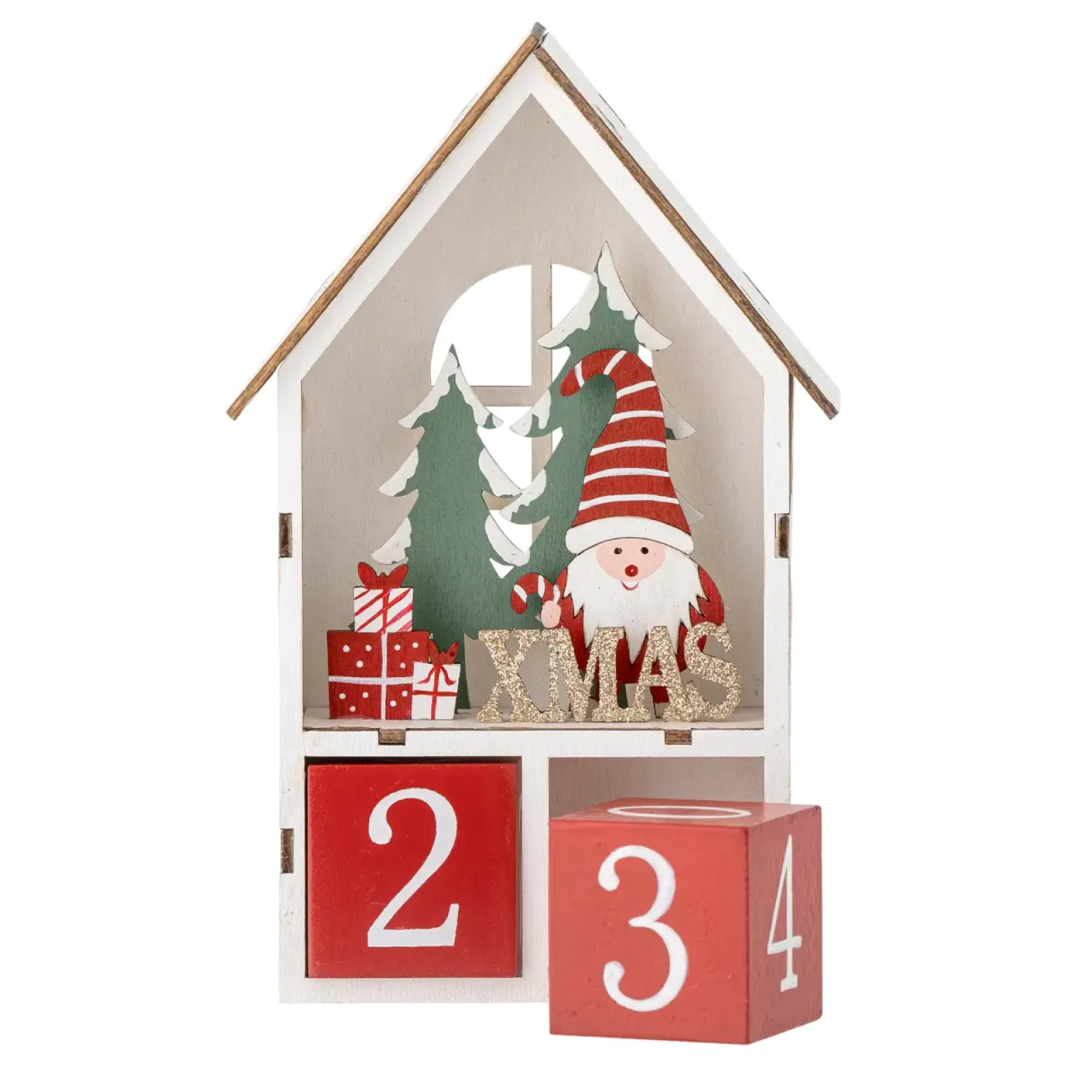 Dekoracje Dziecięce | Bloomingville Mini Kalendarz z przekładanymi numerkami Edmund - Red