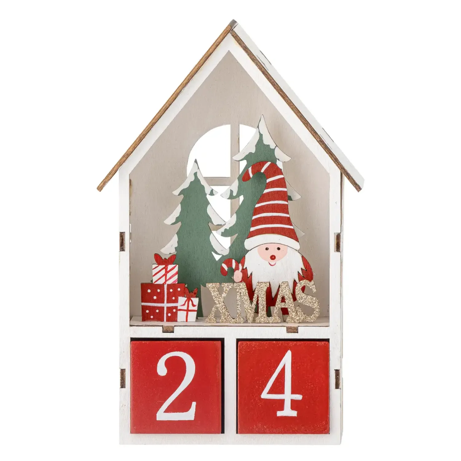 Dekoracje Dziecięce | Bloomingville Mini Kalendarz z przekładanymi numerkami Edmund - Red