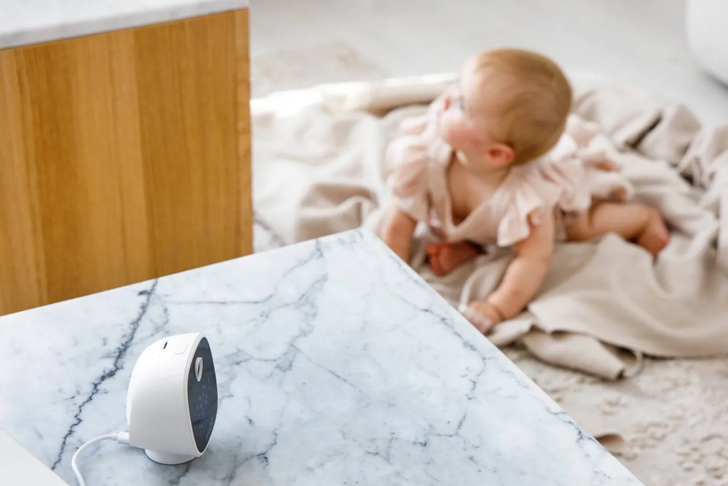 Kamera Wi-Fi Elektroniczna niania GIOsafety Smart Clock – kamera monitorująca do użytku rodzinnego
