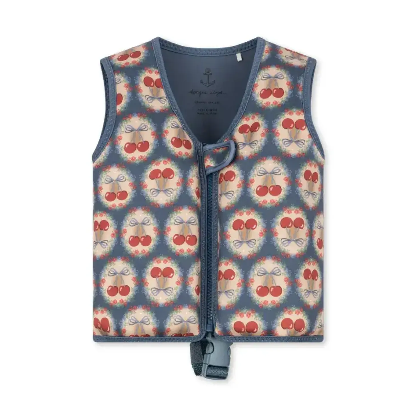 Kamizelka neoprenowa do nauki pływania Ellis - cherry bow blue