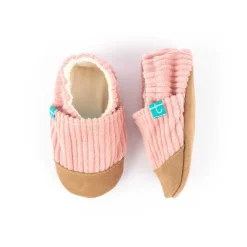 Kapcie Do Przedszkola|Buciki I Kapcie | TITOT Kapcie do domu, żłobka, przedszkola - Cuddly Pink, sztruks