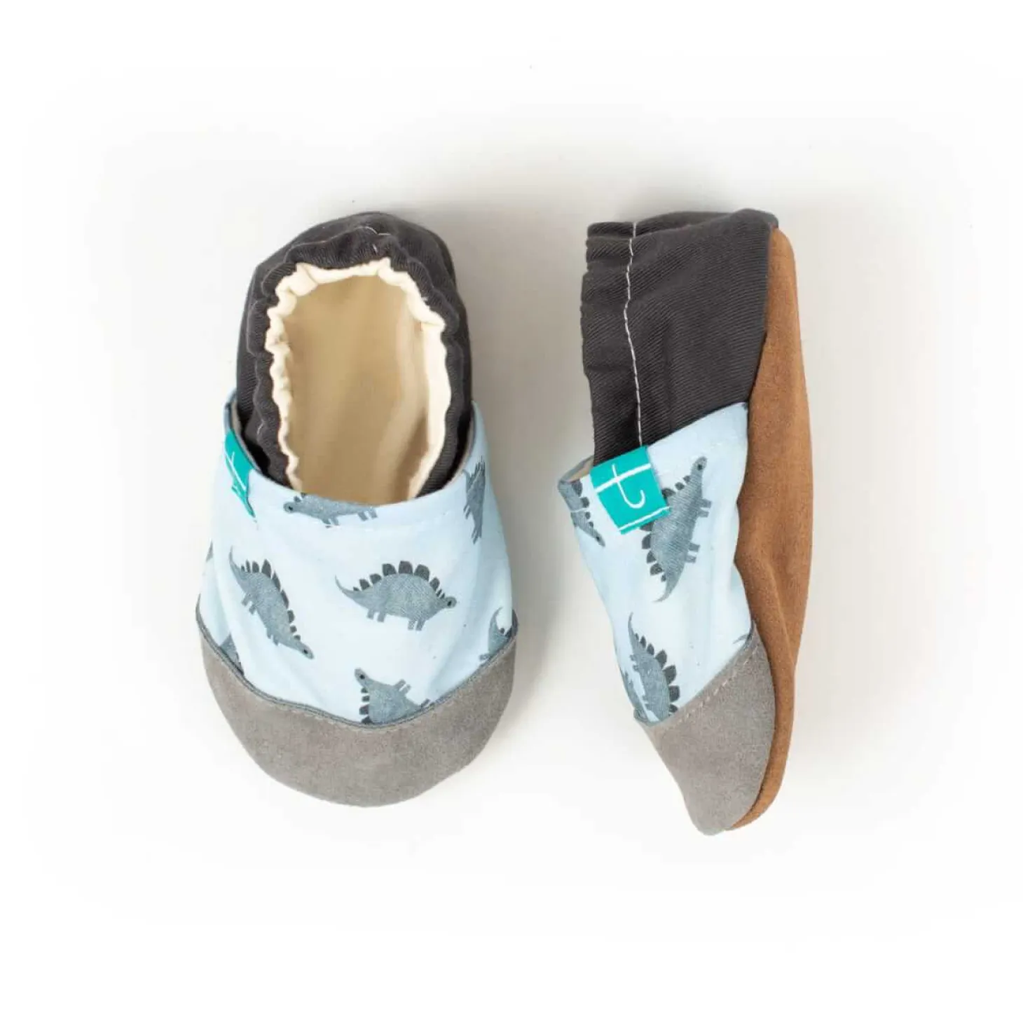 Kapcie do domu, żłobka, przedszkola - GREY DINO