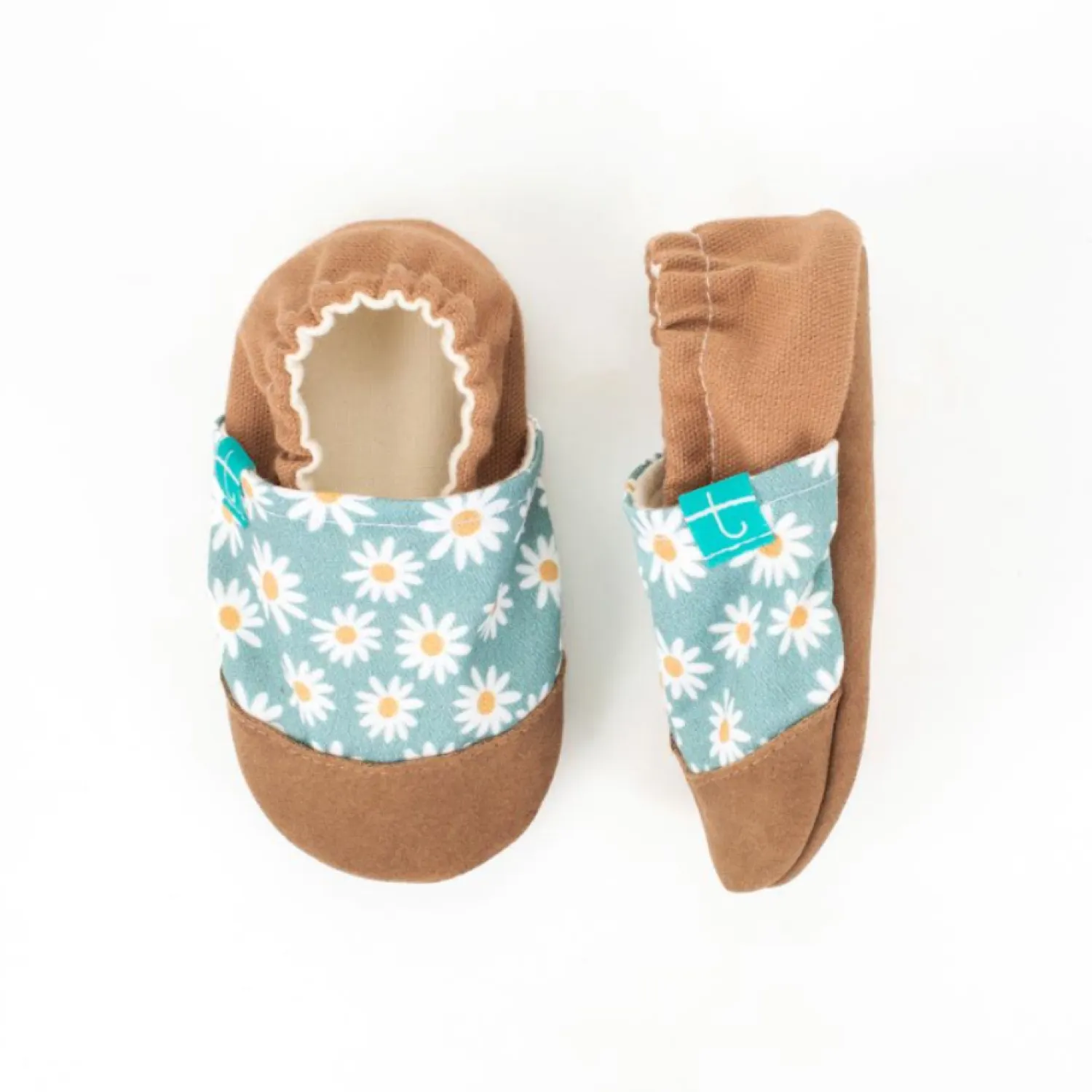 Kapcie Do Przedszkola|Buciki I Kapcie | TITOT Kapcie do domu, żłobka, przedszkola - Blue Daisy