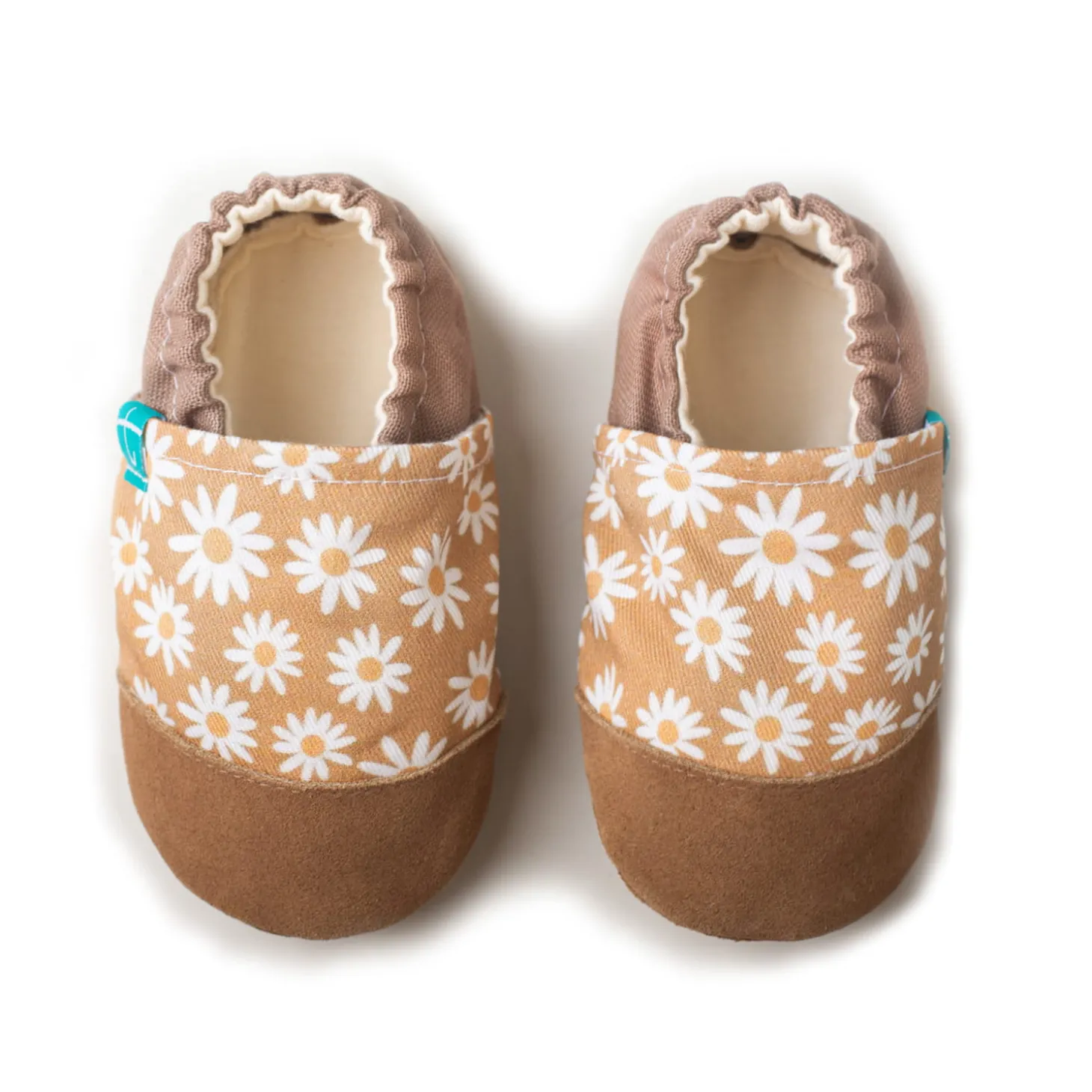 Kapcie do domu, żłobka, przedszkola - BEIGE DAISY