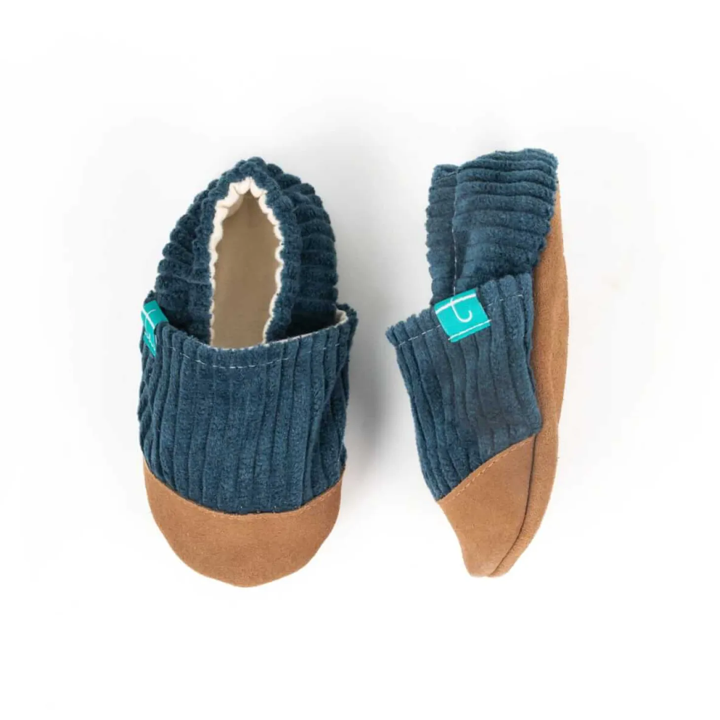Kapcie do domu, żłobka, przedszkola - Cuddly Ocean, sztruks