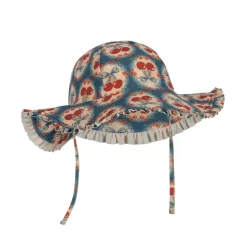 Kapelusz przeciwsłoneczny Maya - cherry bow blue
