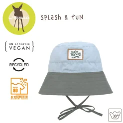 Na Główkę|Nakrycie Głowy | Lassig Kapelusz rybacki z filtrem UV80 Splash & Fun sky blue, deep olive
