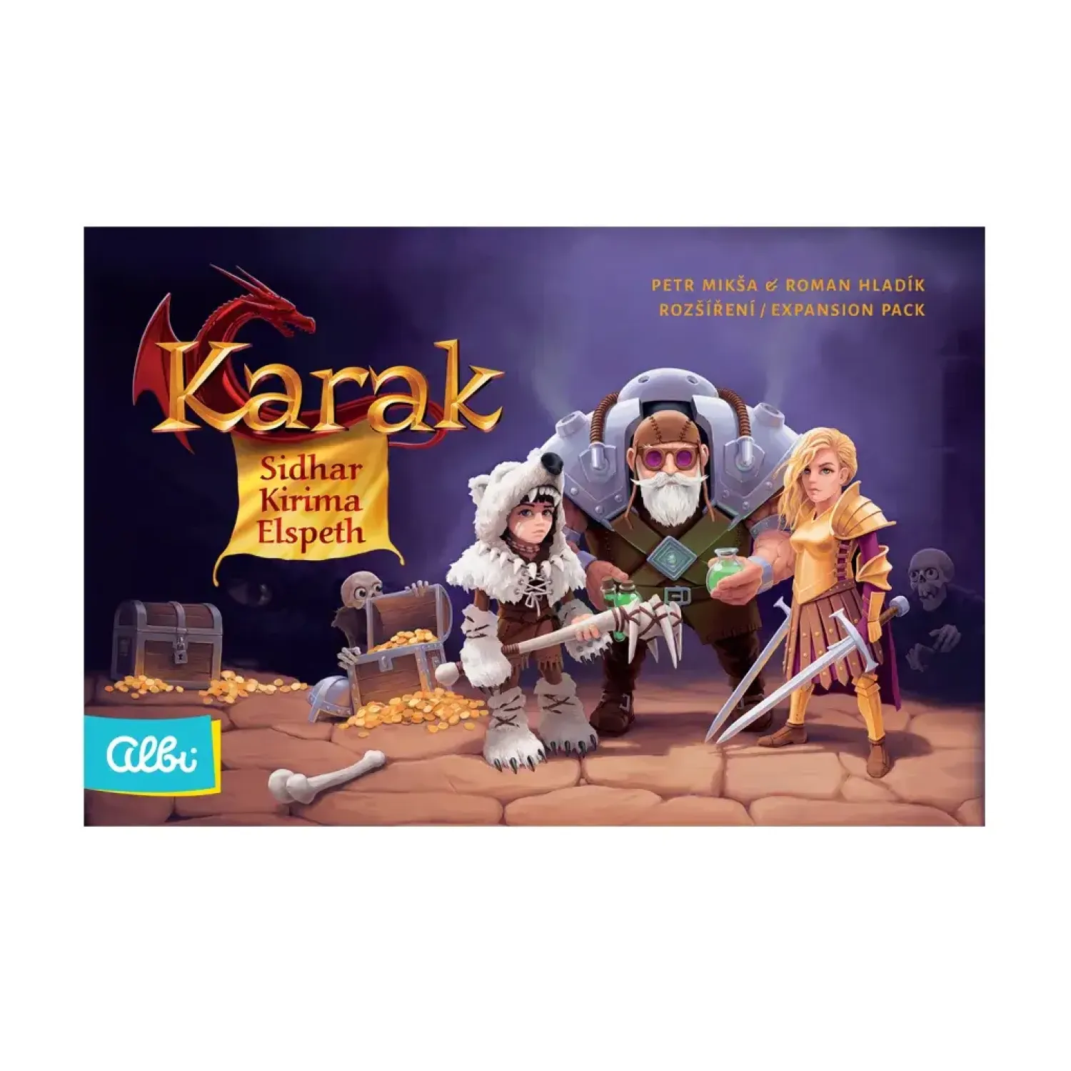 Gry Planszowe|7 Lat+ | Albi Karak - minidodatek do gry, Sidhar, Kirima & Elspeth