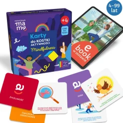 6 Lat+|Aktywizujące | rozwojowa mama Karty do kostki aktywności - mindfulness + mini e-book 4+