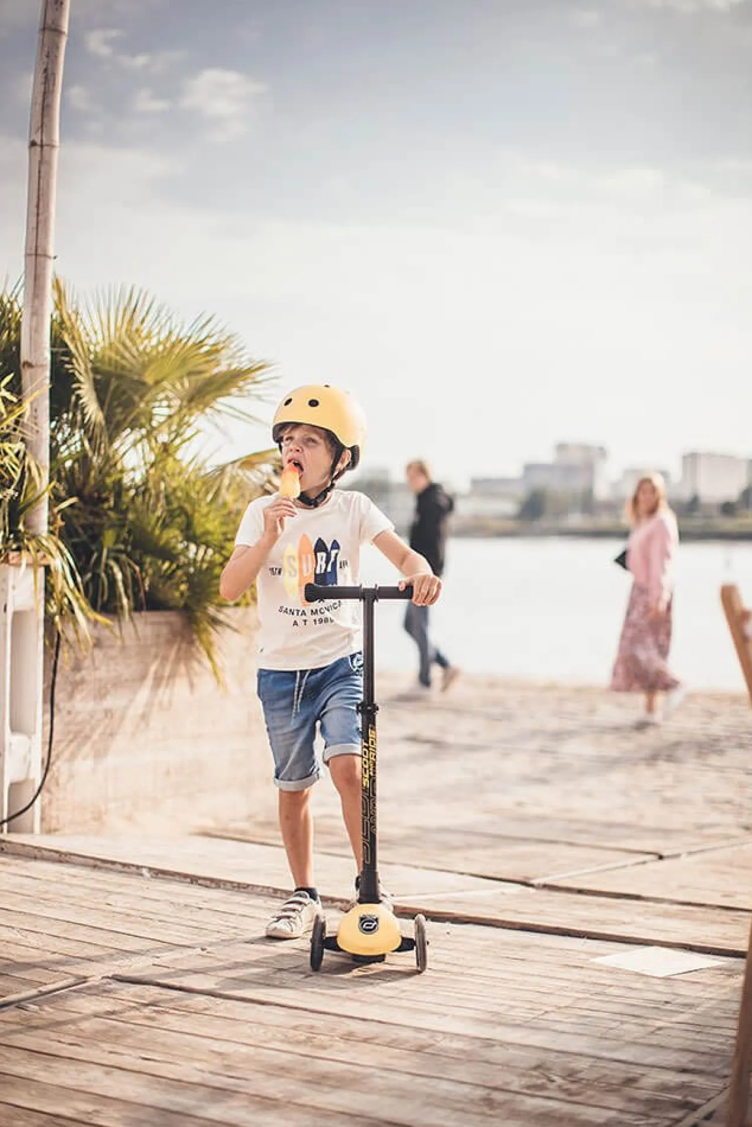 Kaski Dla Dzieci|Przydatne Akcesoria | Scootandride Kask S-M dla dzieci 3+ Lemon kolekcja Icecream