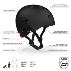 Kask XXS-S dla dzieci 1+ Black