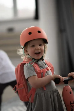 Kaski Dla Dzieci|Przydatne Akcesoria | Scootandride Kask XXS-S dla dzieci 1rż+ Peach