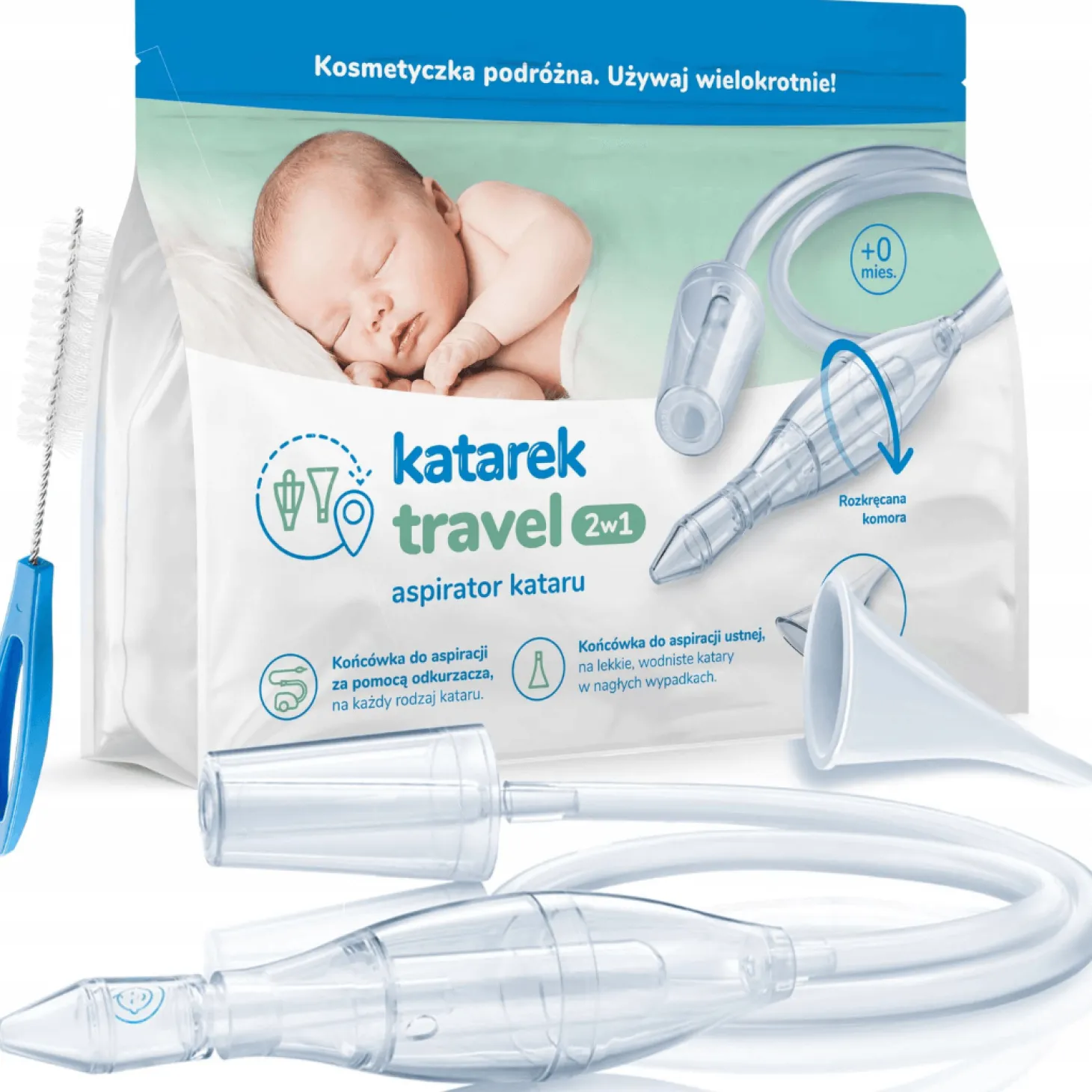 Katarek TRAVEL aspirator kataru 2w1