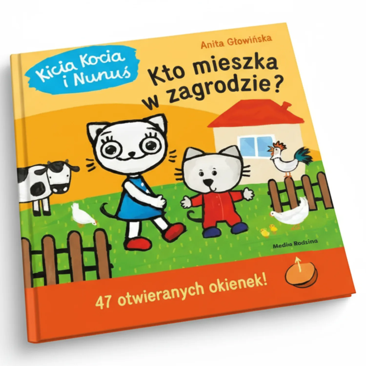 Kicia Kocia|Ruchome Elementy | Wydawnictwo Media Rodzina Kicia Kocia i Nunuś. Kto mieszka w zagrodzie?