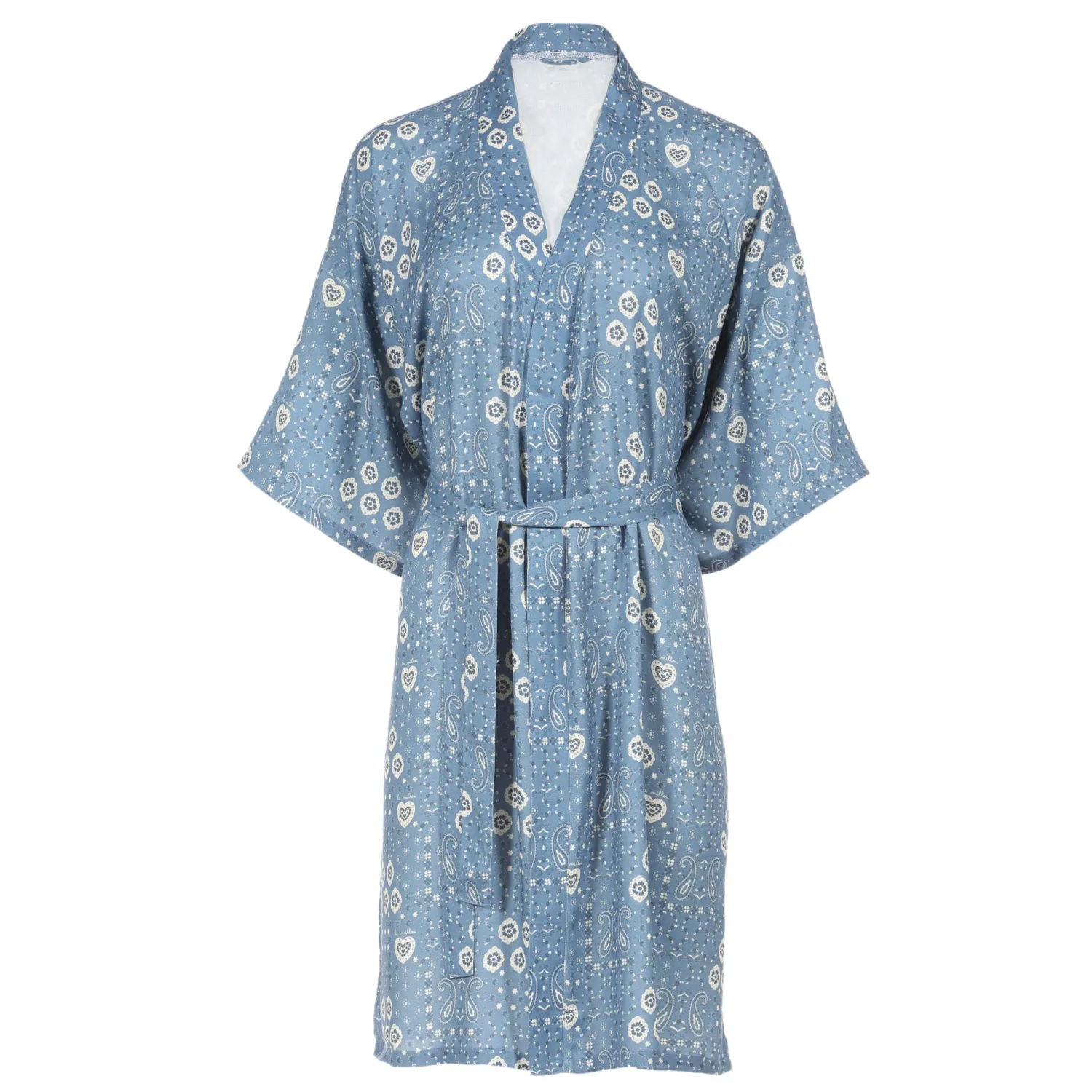Szlafroki I Koszule Do Karmienia | La Millou Kimono Bambusowe - BANDANA DENIM