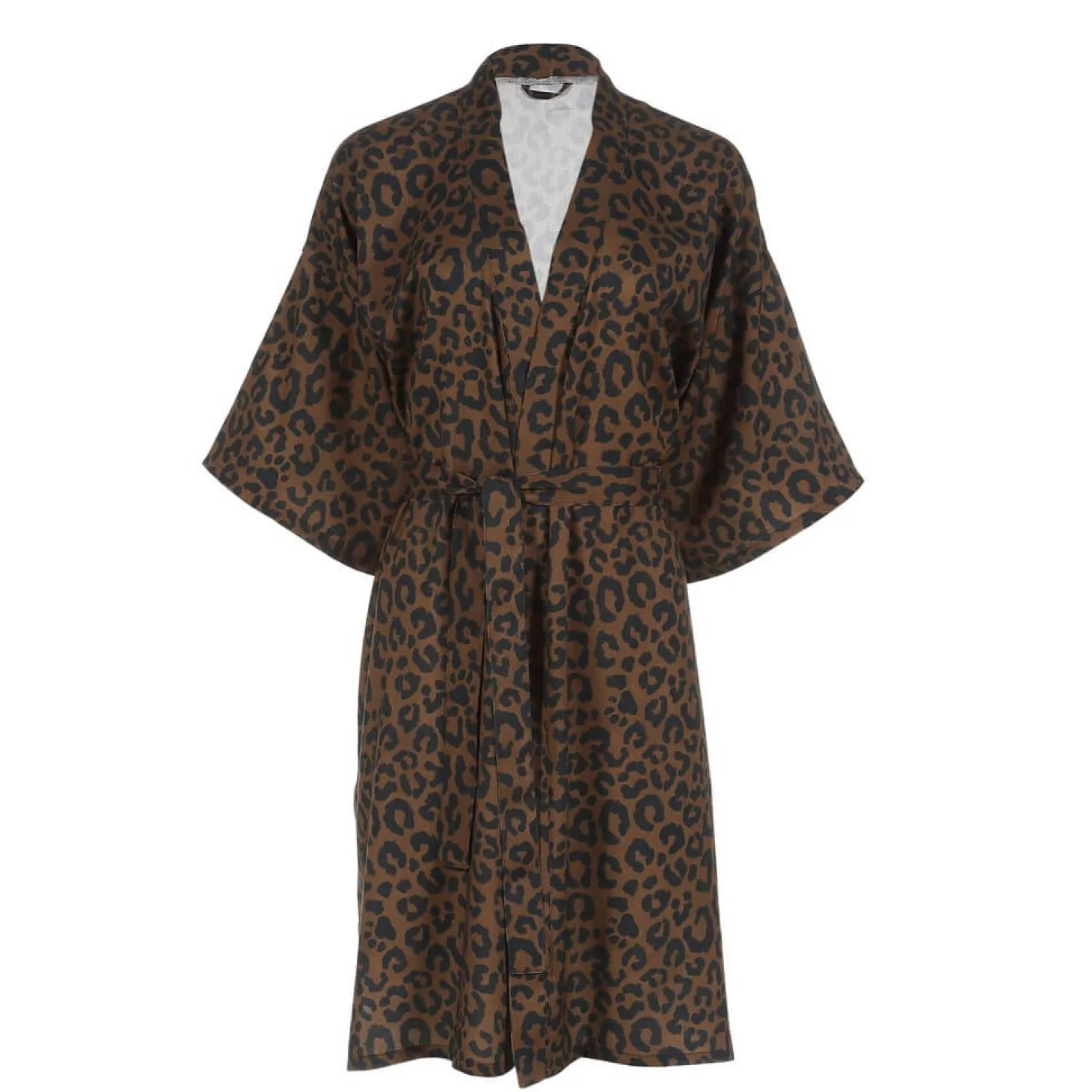 Kimono Bambusowe - LEOPARD CHOCO by Magdalena Lamparska