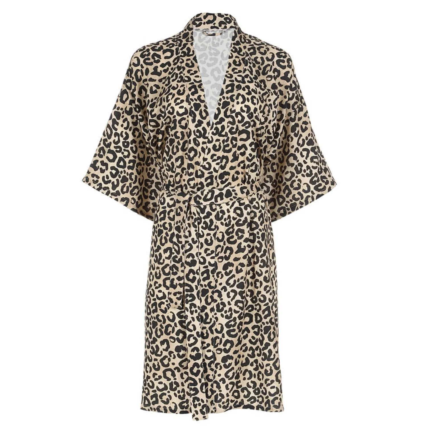 Szlafroki I Koszule Do Karmienia | La Millou Kimono Bambusowe - LEOPARD CREAM by Magdalena Lamparska