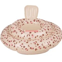 12M+|Plażowe | The Swim Essentials Kółko treningowe dla dzieci Leopard Old Pink