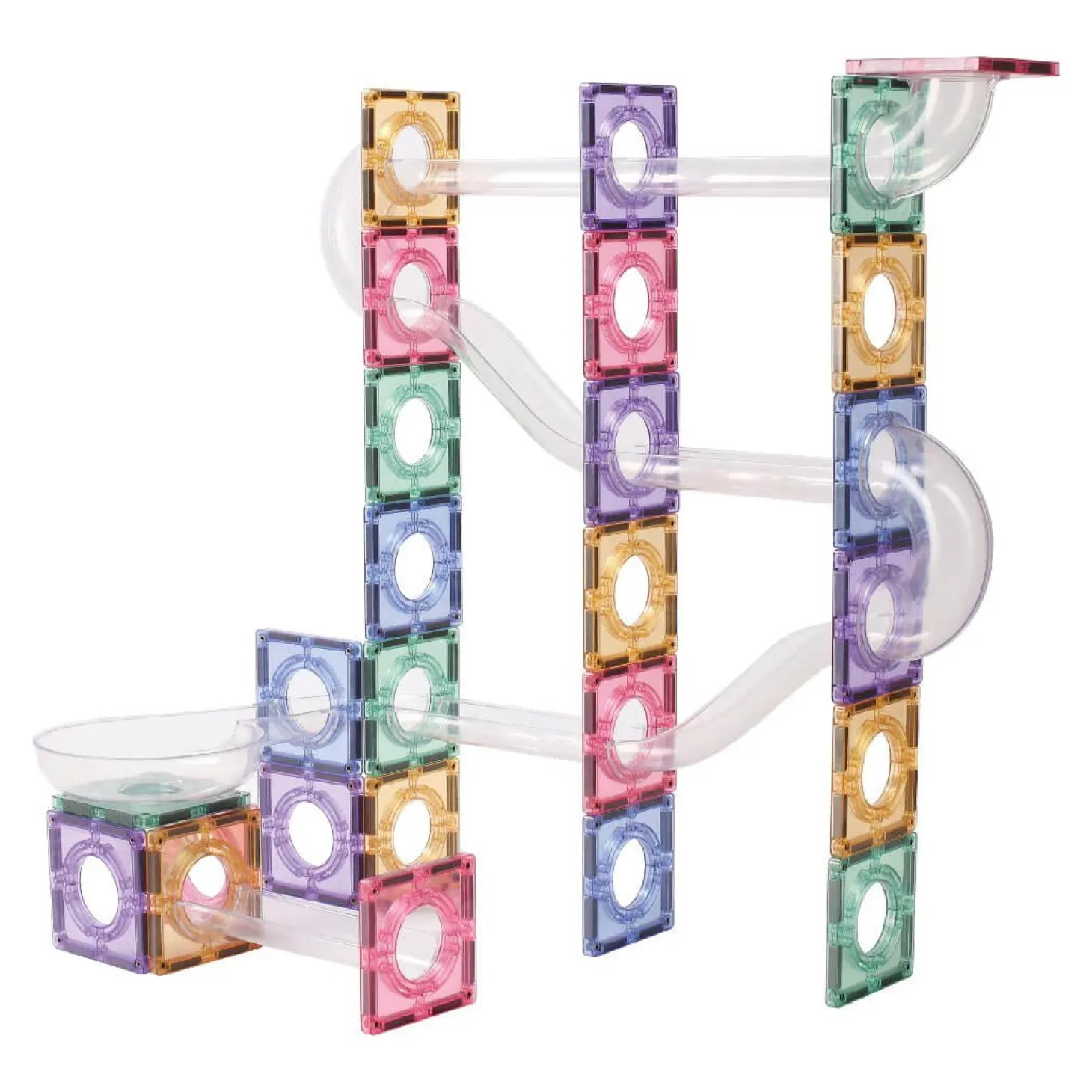 Klocki magnetyczne Ball Run Creative Pack Pastel - 110 el.