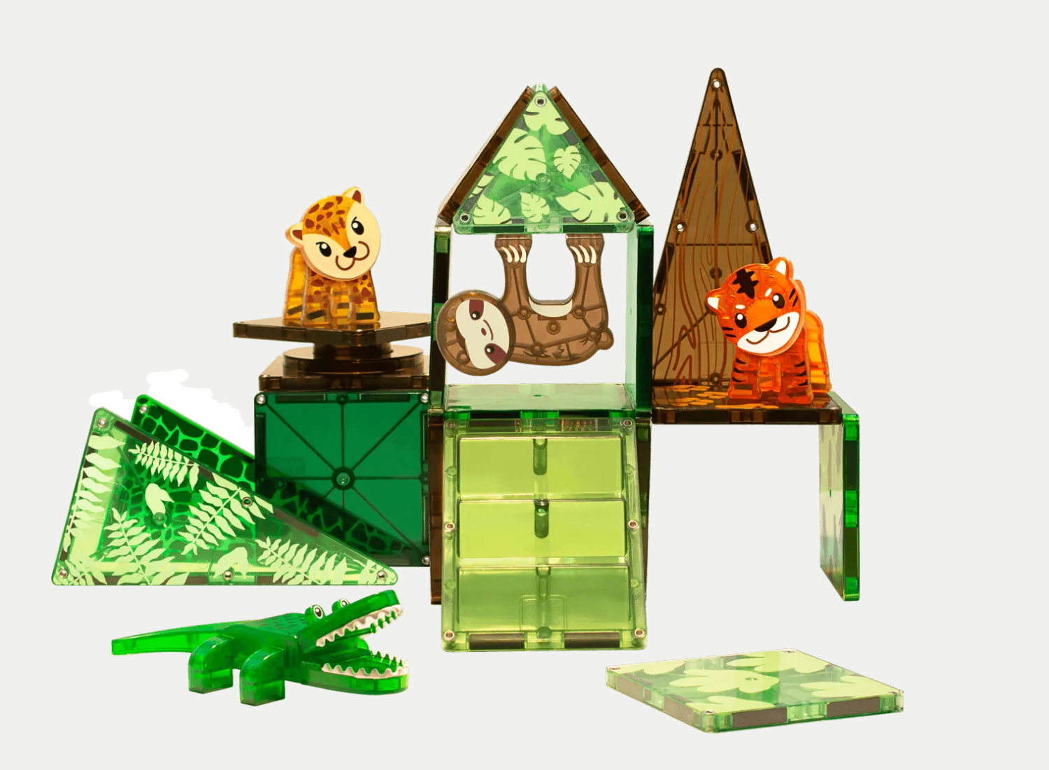 3 Lata +|4 Lata + | Magna-Tiles Klocki Magnetyczne Jungle Animals 25 el.