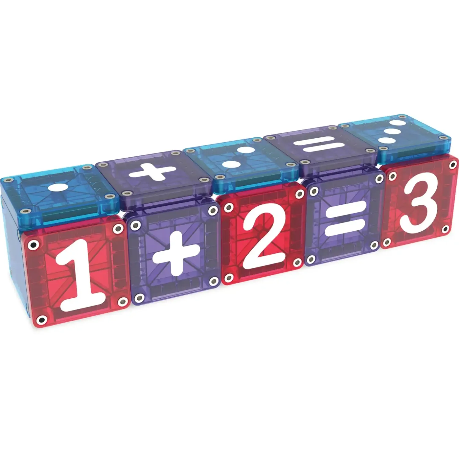 6 Lat+|3 Lata + | Magna-Tiles Klocki Magnetyczne Learn Numbers 56 el.