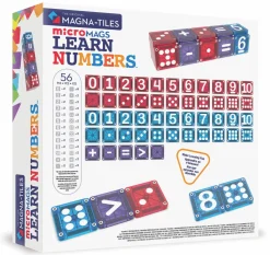 6 Lat+|3 Lata + | Magna-Tiles Klocki Magnetyczne Learn Numbers 56 el.