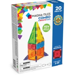 3 Lata +|4 Lata + | Magna-Tiles Klocki Magnetyczne microMAGS 20 el. COMBO