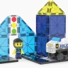 3 Lata +|4 Lata + | Magna-Tiles Klocki magnetyczne Patrol Policji 20 el.