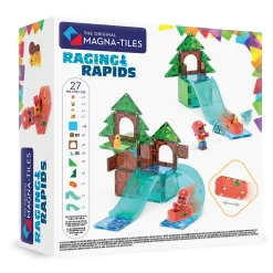 6 Lat+|3 Lata + | Magna-Tiles Klocki Magnetyczne Raging Rapids, 27 el.
