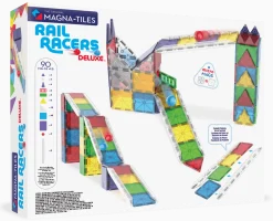 3 Lata +|4 Lata + | Magna-Tiles Klocki magnetyczne Rail Racers XL 90 el.