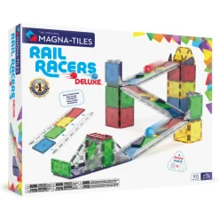 3 Lata +|4 Lata + | Magna-Tiles Klocki magnetyczne Rail Racers XL 90 el.