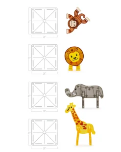 Magnetyczne|Klocki | Magna-Tiles Klocki Magnetyczne Safari Animals 25 el.