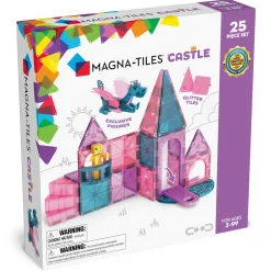 3 Lata +|4 Lata + | Magna-Tiles Klocki Magnetyczne Zamek 25 el.