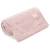 Kocyki|Kocyki | YOSOY Koc bawełniany PARIS - powder pink