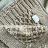 Kocyki|Kocyki | YOSOY Koc dziany 100% merino wool BUBBLES cocoa milk
