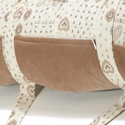 Przydatne Akcesoria | La Millou Koc piknikowy z kieszonką, mata do zabawy XXL 180x190 - BANDANA CREAM