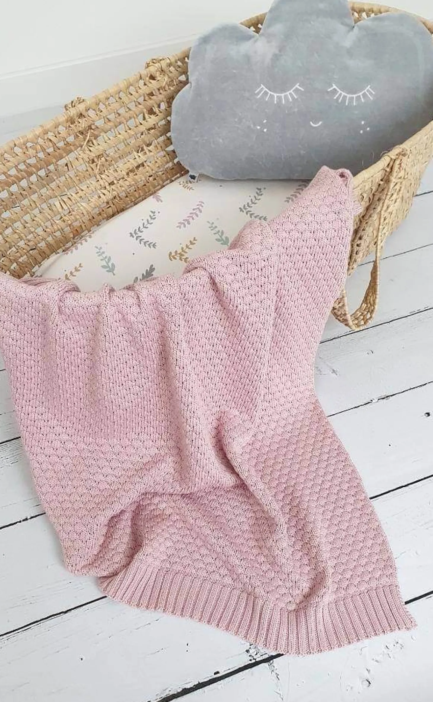Kocyk BUBBLE dusty pink