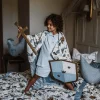 Kocyki | La Millou Kocyk light przedszkolaka by WhatAnnaWears – FLY ME TO THE MOON NUDE, ECRU