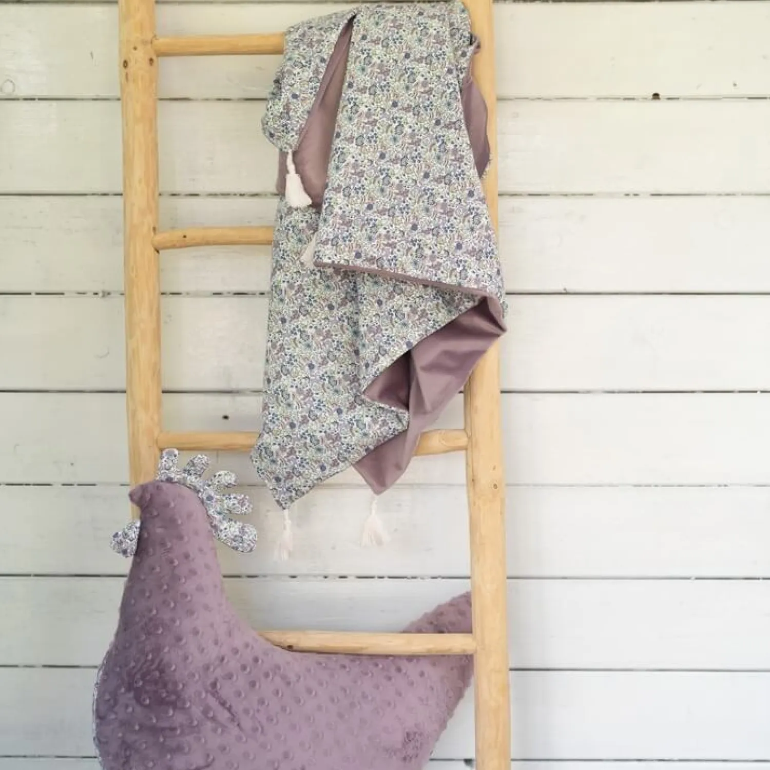 Kocyki | La Millou Kocyk light przedszkolaka by WhatAnnaWears – FLY ME TO THE MOON NUDE, ECRU